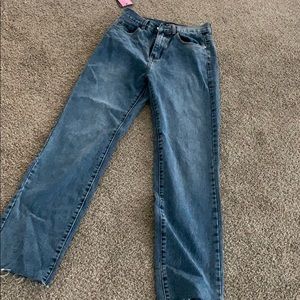Straight leg jeans